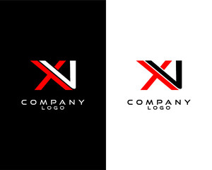 XV, VX letter or initial Monogram logotype vector for company/business identity