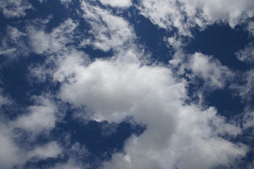 blue sky with clouds