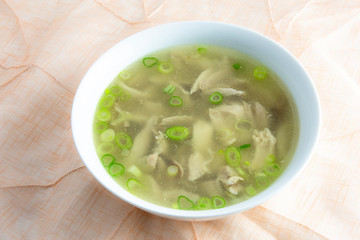 Chicken soup which is called dalg-gomtang in Korea