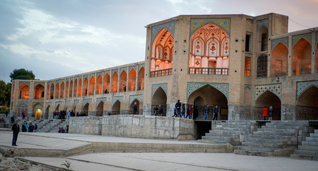Khaju-brug in de stad Shiraz in Iran