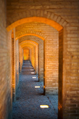 Khaju Bridge in the city of Shiraz in Iran