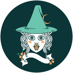 elf mage character face icon