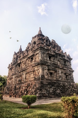 Fototapeta na wymiar Beautiful Temples on the island of Java, Indonesia