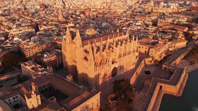 Aerial footage from the largest island in the Balearic Islands, Mallorca.