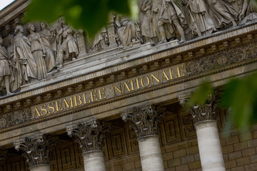 Ambiance, architecture et couloirs de l' Assemblee Nationale