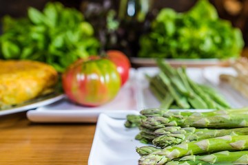 Asparagus, Food and gastronomy. Mediterranean diet