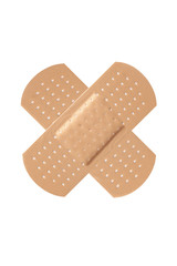 Cross adhesive bandage plaster