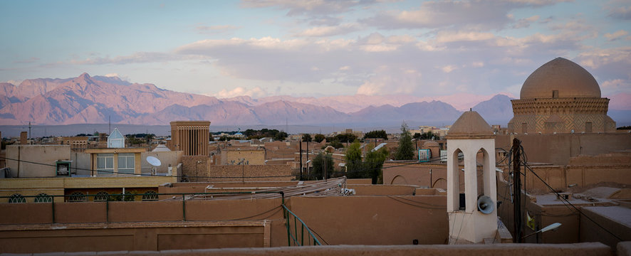 Iranian mountains from the city of Shiraz