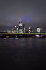 Fototapeta na wymiar View of the City of London skyscrapers