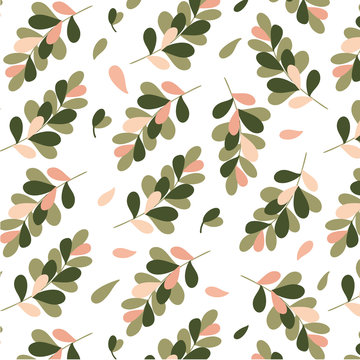 Floral pattern. Seamless vector texture with flowers for fashion prints or wall paper. Hand drawn style, light background. © Asya