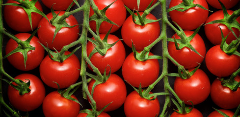 Cherry tomatoes view