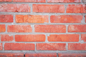 Brick background red texture