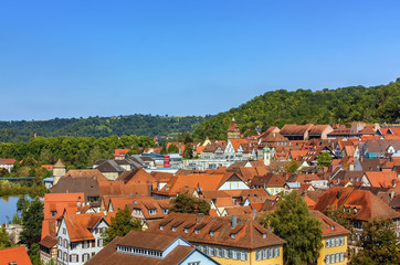 Fototapeta na wymiar View of Schwabisch Hall, Germany