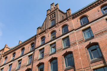 Fototapeta na wymiar Gebäude in der Speicherstadt von Hamburg, Deutschland