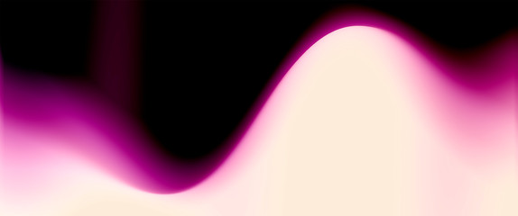 Banner with neon colors and gradient from dark to light.