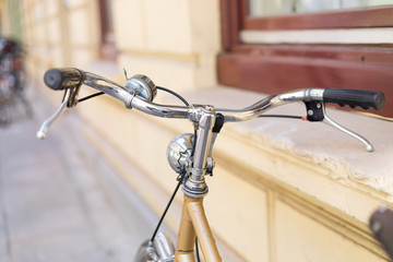 Lenker von einem Fahrrad