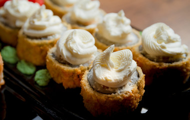 Japanese seafood sushi set