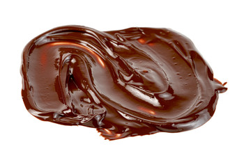 Chocolate spread isolated on white background