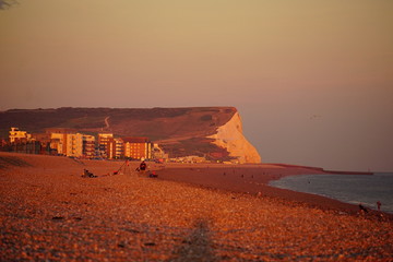 View on Seven Sisters and Seaford, UK, July 2019