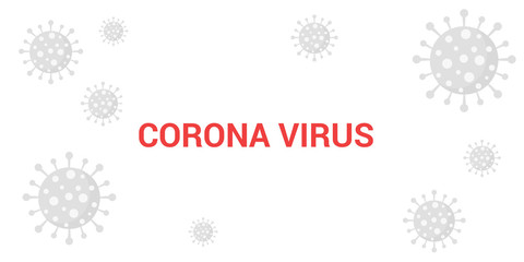 Naklejka premium Coronavirus COVID-19 background