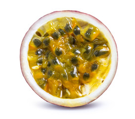 passion fruit isolated on white background