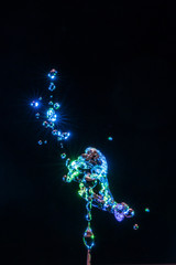 water drops on black background