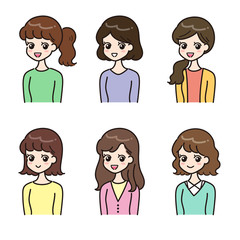 女性　複数　バリエーション