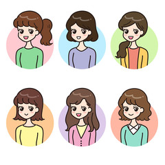 女性　複数　バリエーション