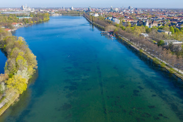 Fototapeta premium Hannover Maschsee Blick zum nordufer 