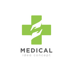 Creative Medical Concept Logo Design Template