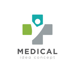 Creative Medical Concept Logo Design Template