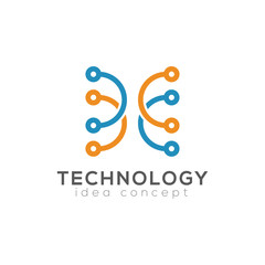 Creative Technology Concept Design Logo Template