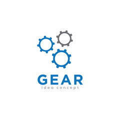 Creative Gear Concept Logo Design Template