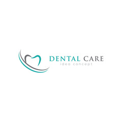 Obraz premium Creative Dental Concept Logo Design Template