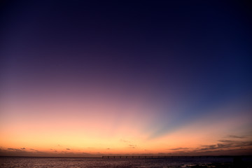 Fototapeta premium sunset over the sea