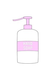 illustration of a hand soap