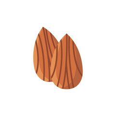 Almond icon design isolated on white background