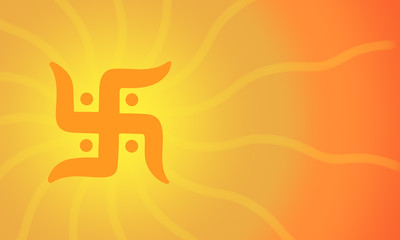 vector swastik on an abstract background