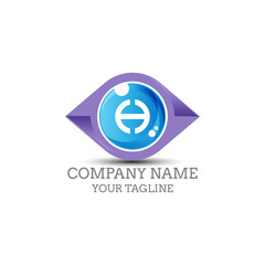 Branding Identity Corporate Eye Care vector logo design