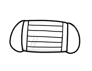 サージカルマスク 使い捨てマスク イラスト