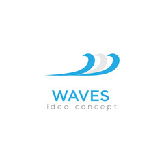 Creative Wave Concept Logo Design Template