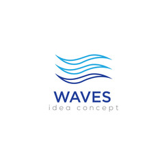 Creative Wave Concept Logo Design Template