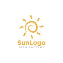 Creative Sun Concept Logo Design Template