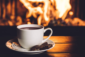 cup of coffee on the table