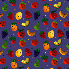 Kawaii fruit pattern