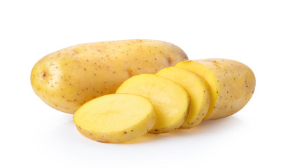 Potato on white background