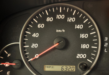 The speedometer of light vehicle