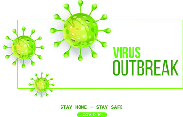 Novel coronavirus covid19 spread outbreak background design