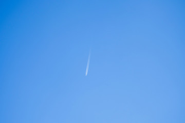 Blue Sky with Plane