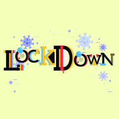 lockdown logo design vector. icon lockdown
